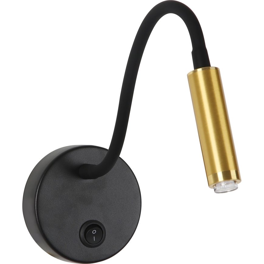 Brilagi - Candeeiro de parede LED flexível com regulação MAYA 1xG9/4W/230V preto/dourado 2700-6500K Wi-Fi Tuya