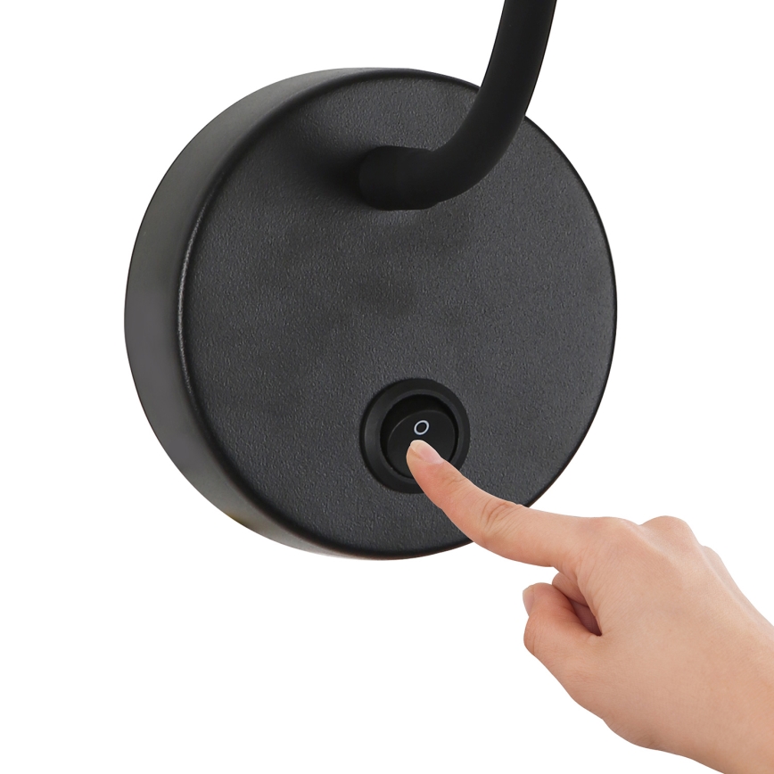 Brilagi - Candeeiro de parede LED flexível com regulação MAYA 1xG9/4W/230V preto/dourado 2700-6500K Wi-Fi Tuya