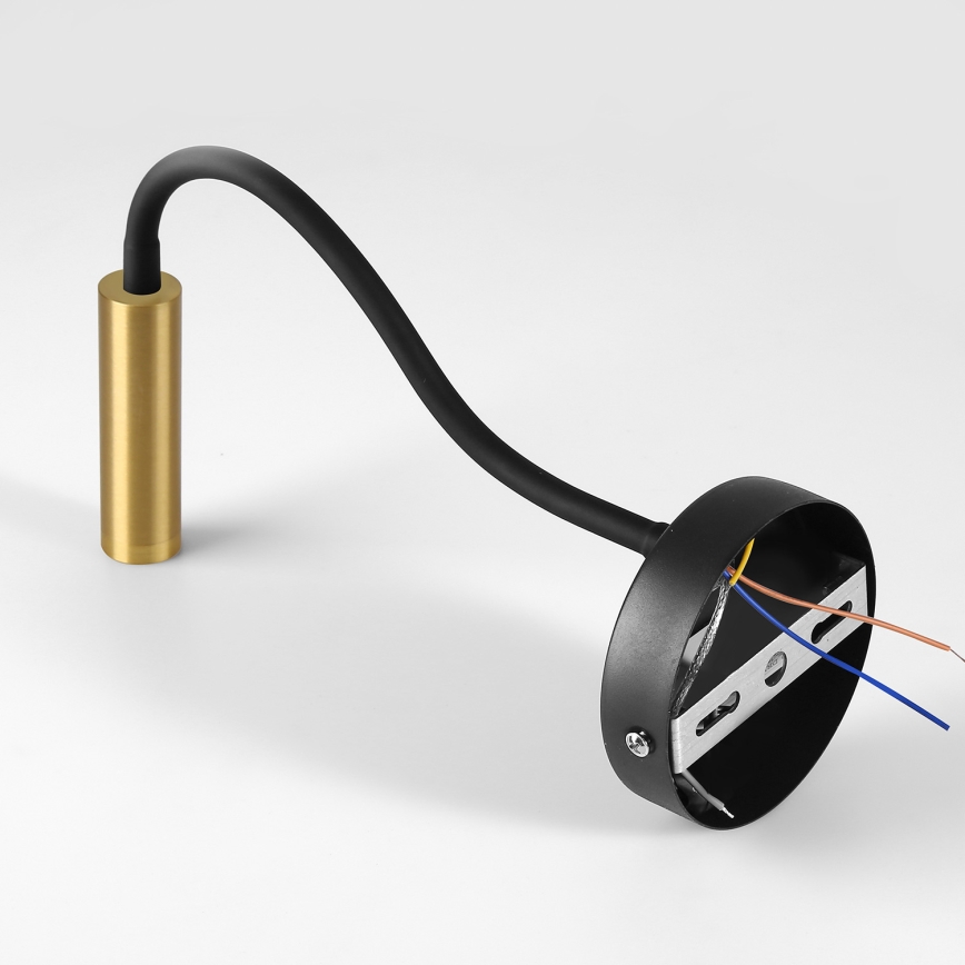 Brilagi - Candeeiro de parede LED flexível com regulação MAYA 1xG9/4W/230V preto/dourado 2700-6500K Wi-Fi Tuya