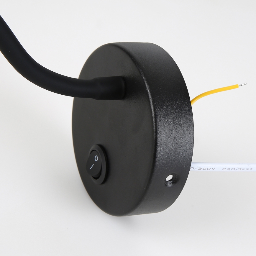 Brilagi - Candeeiro de parede LED flexível com regulação MAYA 1xG9/4W/230V preto