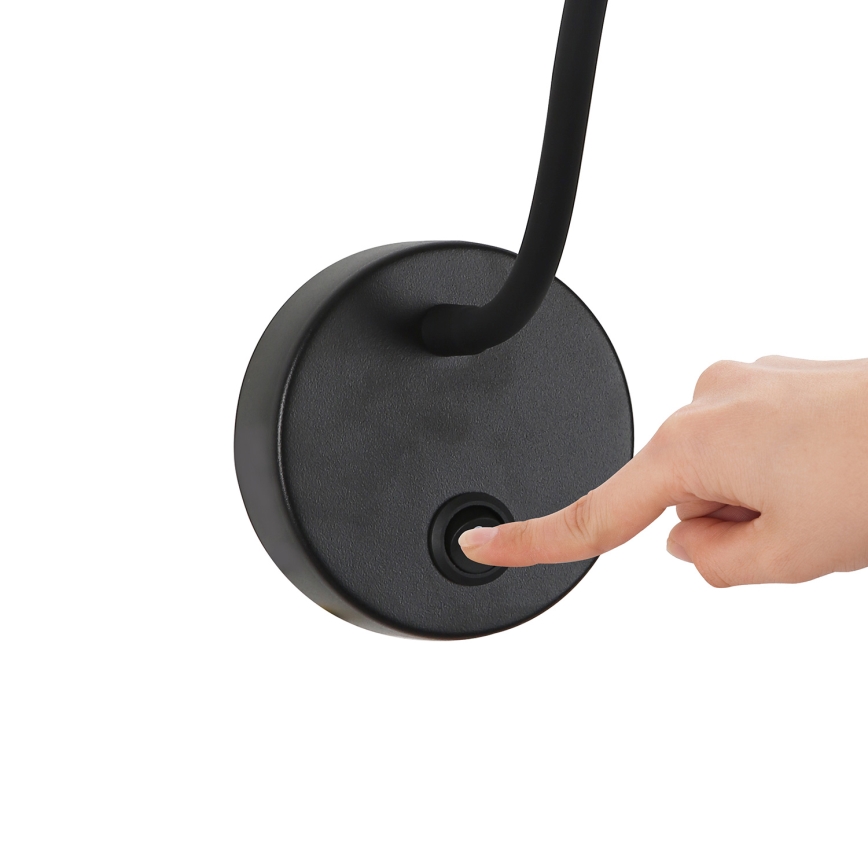 Brilagi - Candeeiro de parede LED flexível com regulação MAYA 1xG9/4W/230V preto