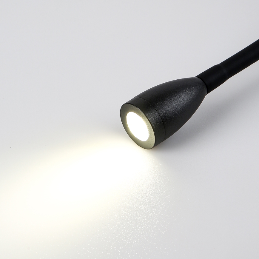 Brilagi - Candeeiro de parede LED flexível MAYA Double LED/4W/230V + LED/3W preto