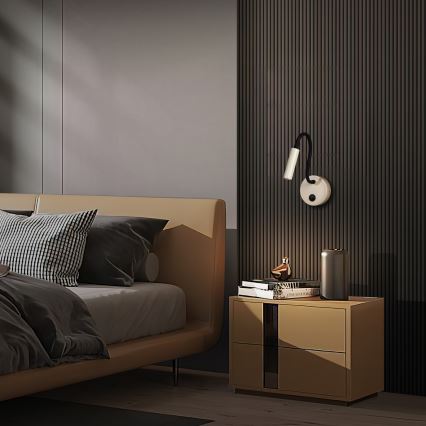 Brilagi - Candeeiro de parede LED flexível MAYA LED/3W/230V 4000K bege