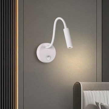 Brilagi - Candeeiro de parede LED flexível MAYA LED/3W/230V 4000K branco