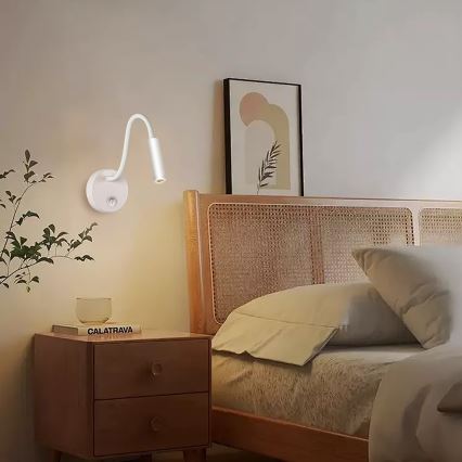 Brilagi - Candeeiro de parede LED flexível MAYA LED/3W/230V 4000K branco