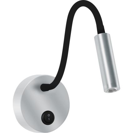 Brilagi - Candeeiro de parede LED flexível MAYA LED/3W/230V 4000K prateado