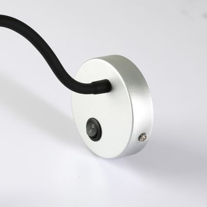 Brilagi - Candeeiro de parede LED flexível MAYA LED/3W/230V 4000K prateado