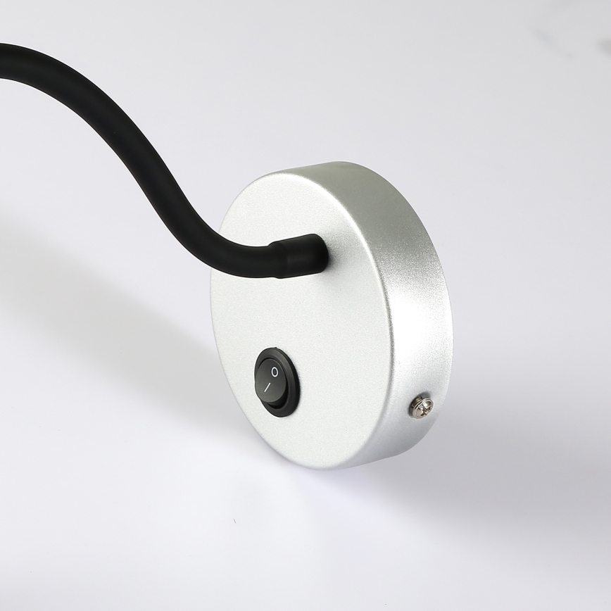 Brilagi - Candeeiro de parede LED flexível MAYA LED/3W/230V 4000K prateado