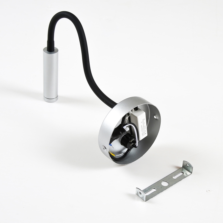 Brilagi - Candeeiro de parede LED flexível MAYA LED/3W/230V 4000K prateado