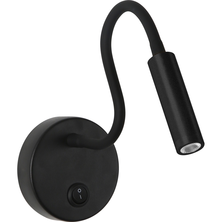 Brilagi - Candeeiro de parede LED flexível MAYA LED/3W/230V 4000K preto