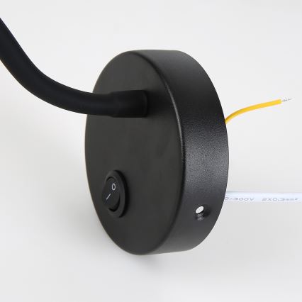 Brilagi - Candeeiro de parede LED flexível MAYA LED/3W/230V 4000K preto