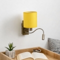 Brilagi - Candeeiro de parede LED flexível NUBILA 1xE27/25W/230V + LED/3W latão/amarelo