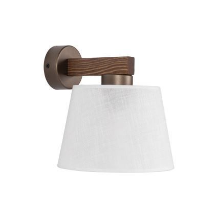 BRILAGI - Candeeiro de parede LED LATTE 1xE27/15W/230V pinho/branco