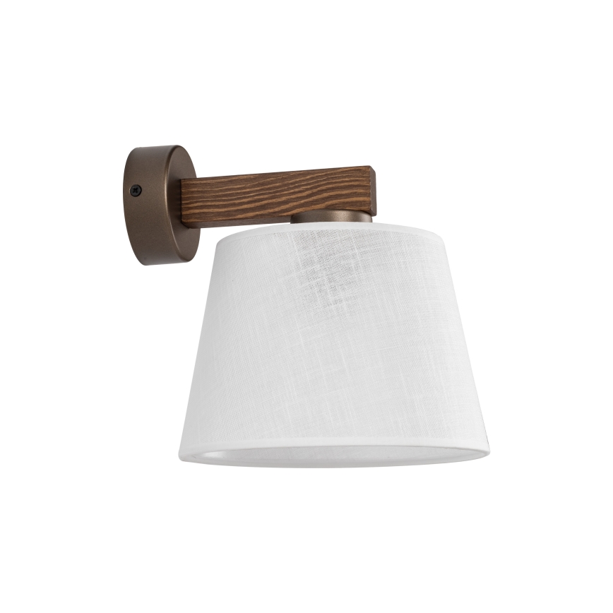 BRILAGI - Candeeiro de parede LED LATTE 1xE27/15W/230V pinho/branco