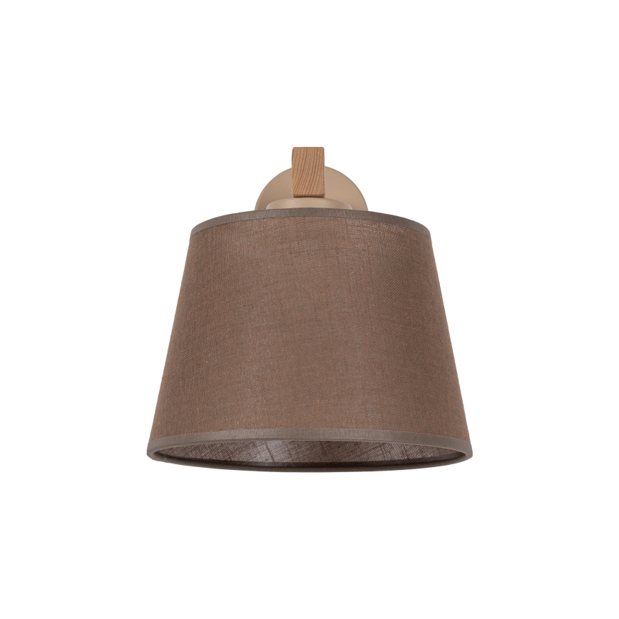 BRILAGI - Candeeiro de parede LED LATTE SABIA 1xE27/15W/230V pinho/castanho