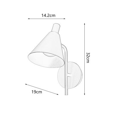 Brilagi - Candeeiro de parede LED LUCERA LED/3W/230V castanho