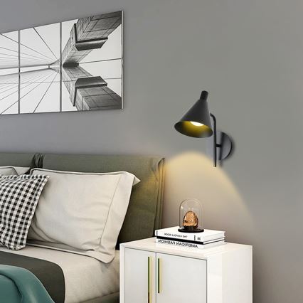 Brilagi - Candeeiro de parede LED LUCERA LED/3W/230V preto