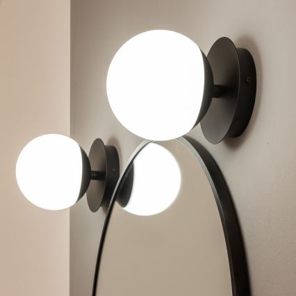 Brilagi - Aplique de parede LED para casa de banho BALL LED/6W/230V 3000/4000/6500K IP44 preto