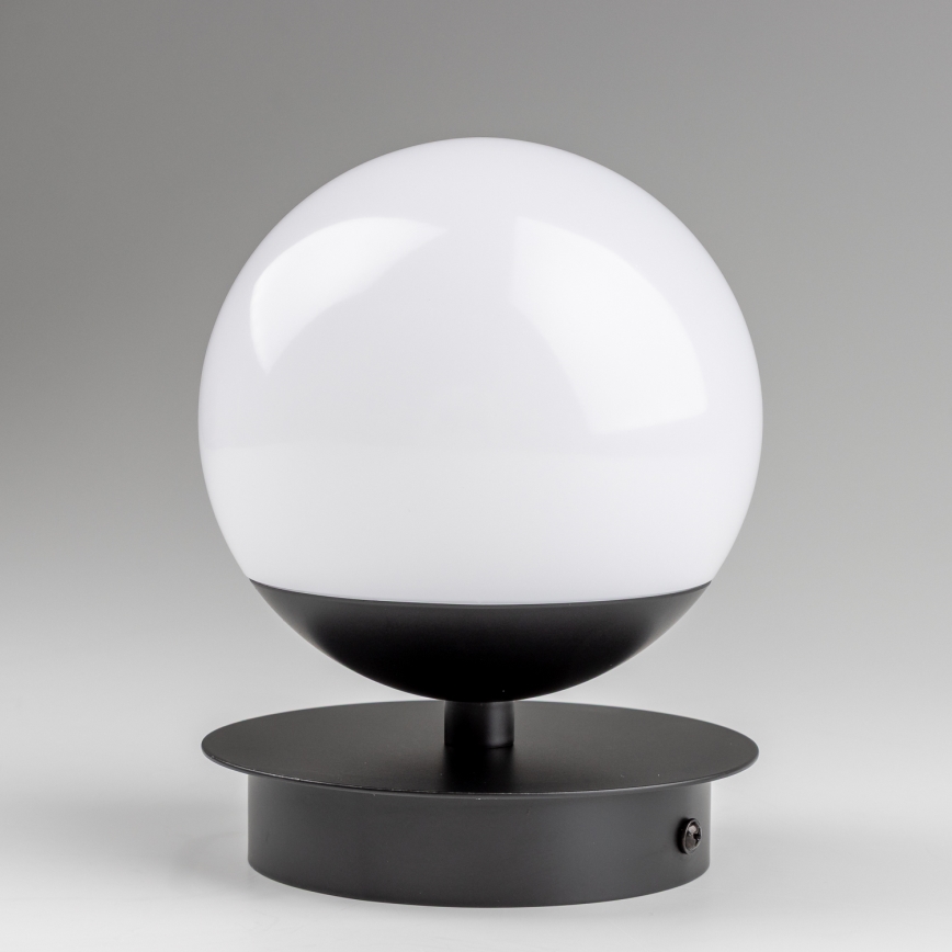 Brilagi - Aplique de parede LED para casa de banho BALL LED/6W/230V 3000/4000/6500K IP44 preto