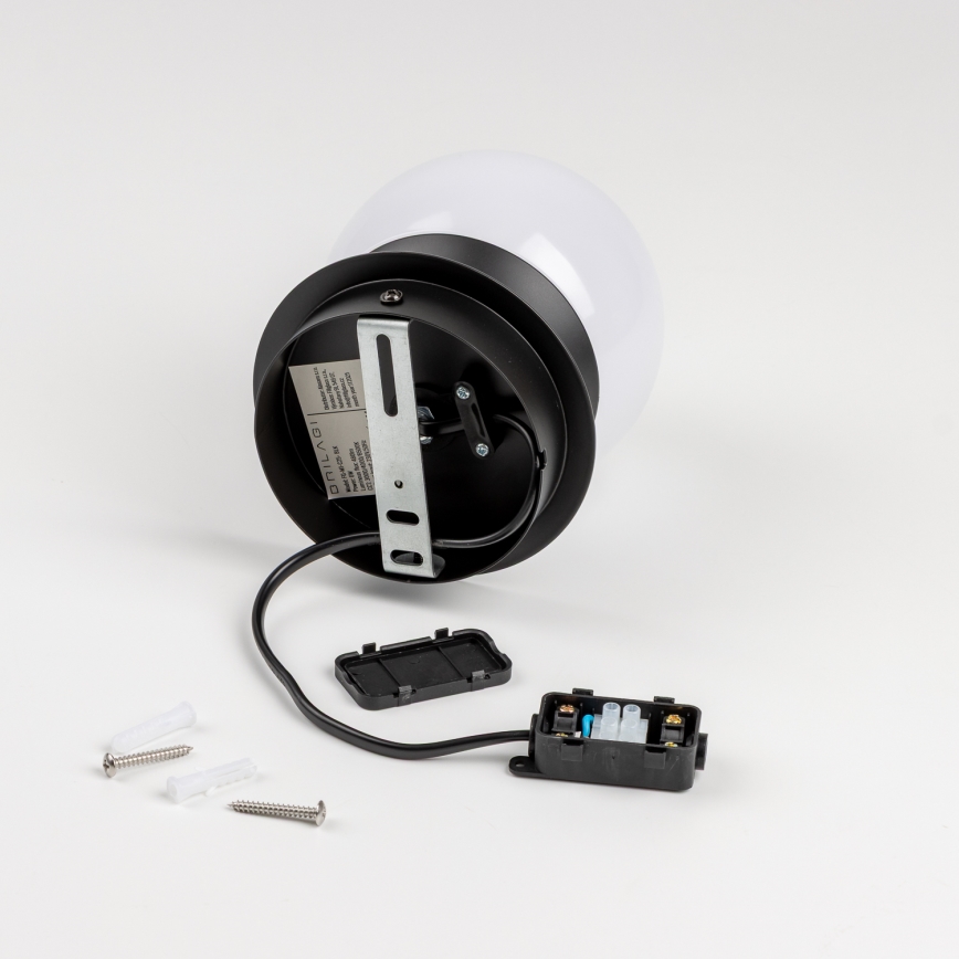 Brilagi - Aplique de parede LED para casa de banho BALL LED/6W/230V 3000/4000/6500K IP44 preto