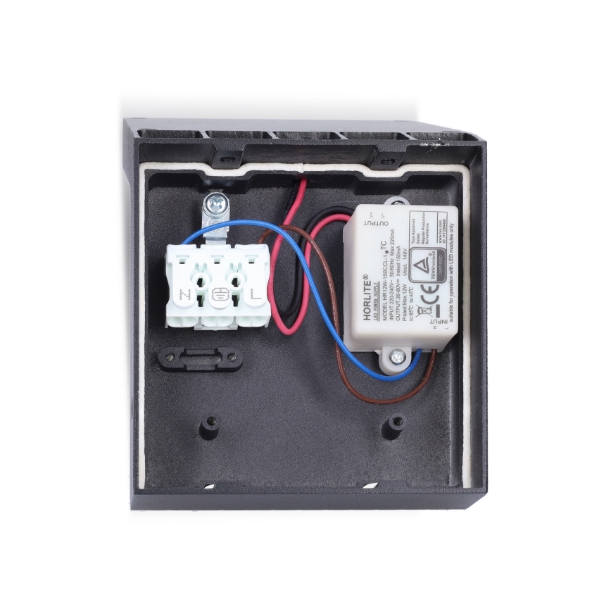 Brilagi - Aplique de parede exterior LED com sensor RIANO LED/8W/230V antracite IP65