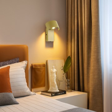 Brilagi - Candeeiro de parede LED VASTO LED/3W/230V amarelo