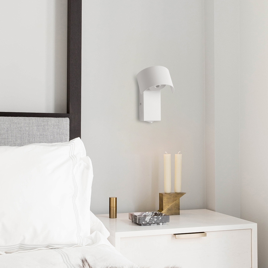 Brilagi - Candeeiro de parede LED VASTO LED/3W/230V branco