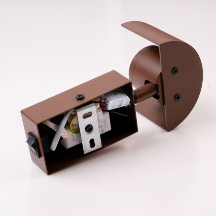 Brilagi - Candeeiro de parede LED VASTO LED/3W/230V castanho