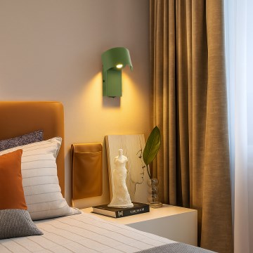 Brilagi - Candeeiro de parede LED VASTO LED/3W/230V verde