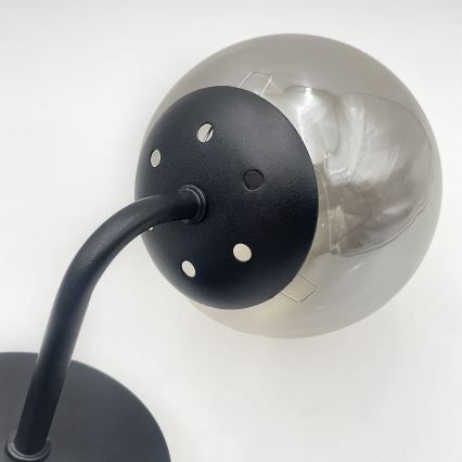 Brilagi - Candeeiro de parede MALIVA 1xE14/15W/230V preto/fumê