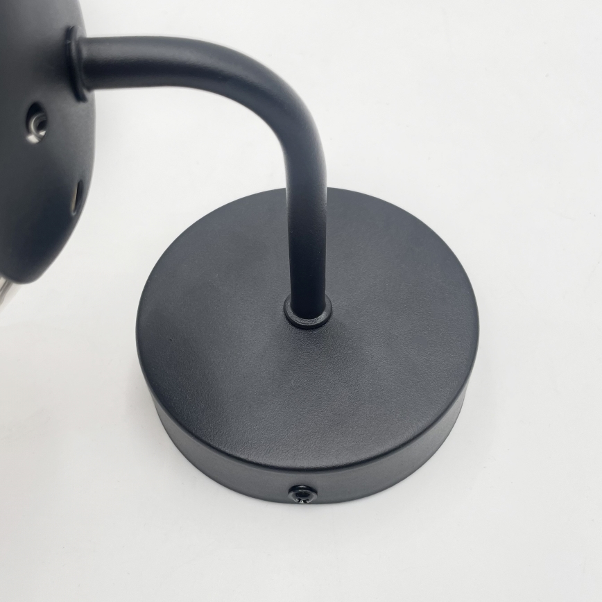 Brilagi - Candeeiro de parede MALIVA 1xE14/15W/230V preto/fumê