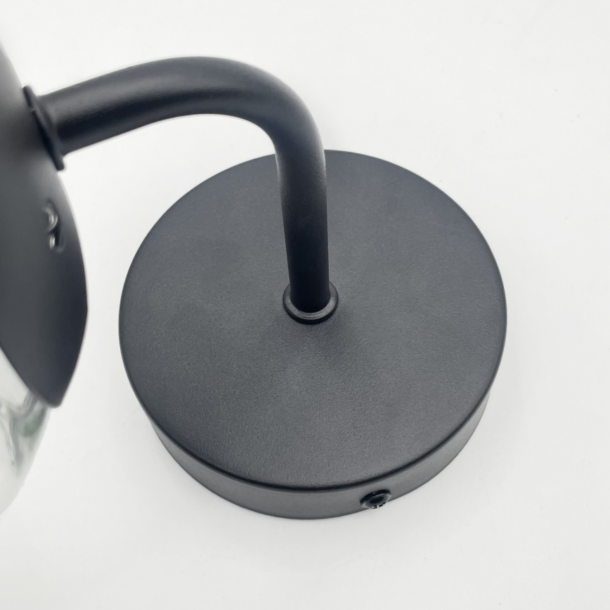 Brilagi - Candeeiro de parede MALIVA 1xE14/15W/230V preto/transparente