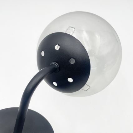 Brilagi - Candeeiro de parede MALIVA 1xE14/15W/230V preto/transparente