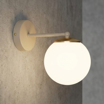 Brilagi - Candeeiro de parede MILO ECRU 1xE27/60W/230V bege/dourado