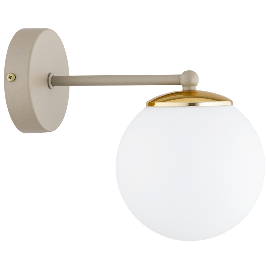 Brilagi - Candeeiro de parede MILO ECRU 1xE27/60W/230V bege/dourado