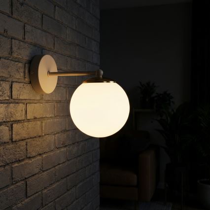 Brilagi - Candeeiro de parede MILO ECRU 1xE27/60W/230V bege/dourado