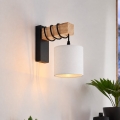 BRILAGI - Candeeiro de parede NUBILA 1xE27/60W/230V castanho/preto/branco