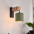BRILAGI - Candeeiro de parede NUBILA 1xE27/60W/230V castanho/preto/verde