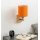 Brilagi - Candeeiro de parede NUBILA WOOD 1xE27/25W/230V carvalho/preto/laranja