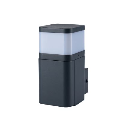 Brilagi - Aplique de parede exterior com tomada SCHUKO PILLAR 1xG9/11W/230V IP44 antracite