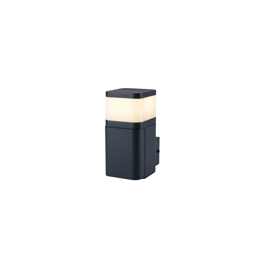 Brilagi - Aplique de parede exterior com tomada SCHUKO PILLAR 1xG9/11W/230V IP44 antracite