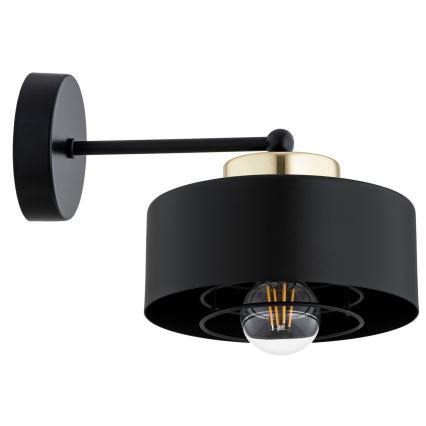 Brilagi - Candeeiro de parede SPRING 1xE27/60W/230V preto/dourado
