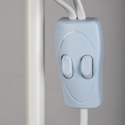 Brilagi - Candeeiro de pé ARIANA 1xE27/100W/230V + 1xE14/25W branco