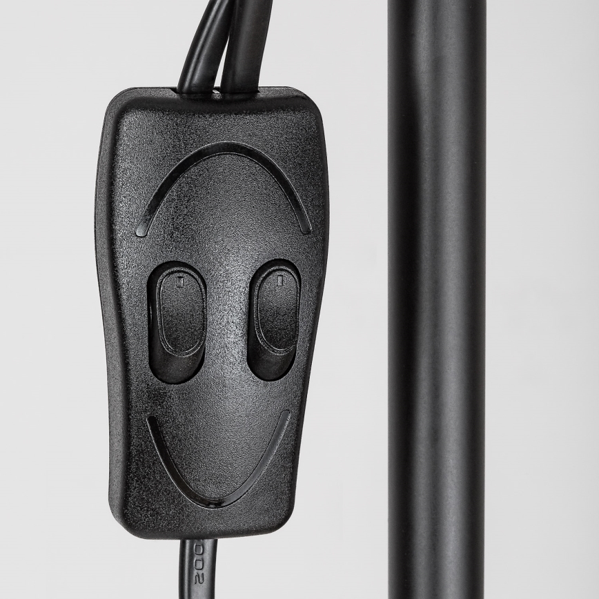 Brilagi - Candeeiro de pé ARIANA 1xE27/100W/230V + 1xE14/25W preto