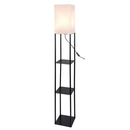 Brilagi - Candeeiro de pé com prateleiras GRADUS 1xE27/40W/230V 150 cm preto/branco