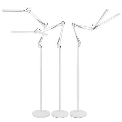 Brilagi - Candeeiro de pé flexível dimerizável VARIO LED/14W/230V 3000-6000K 157 cm branco