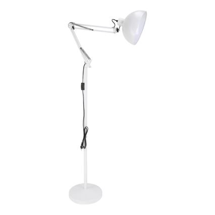 Brilagi - Candeeiro de pé flexível TASKER 1xE27/60W/230V 157 cm branco