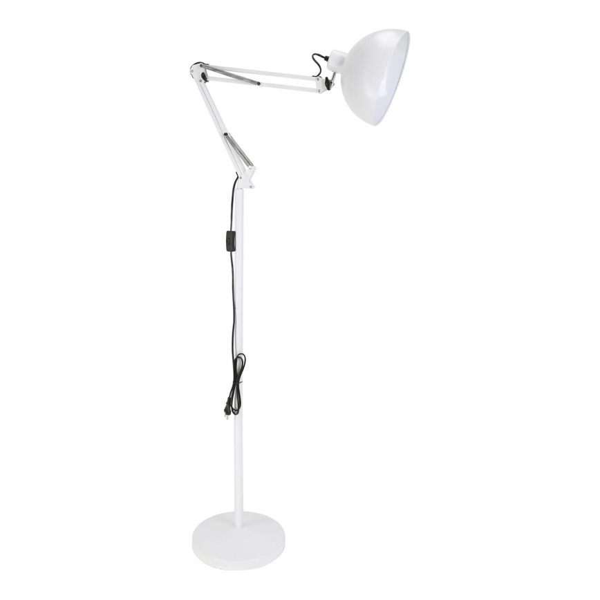 Brilagi - Candeeiro de pé flexível TASKER 1xE27/60W/230V 157 cm branco