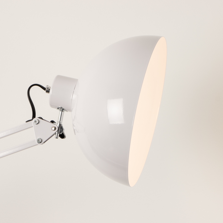 Brilagi - Candeeiro de pé flexível TASKER 1xE27/60W/230V 157 cm branco