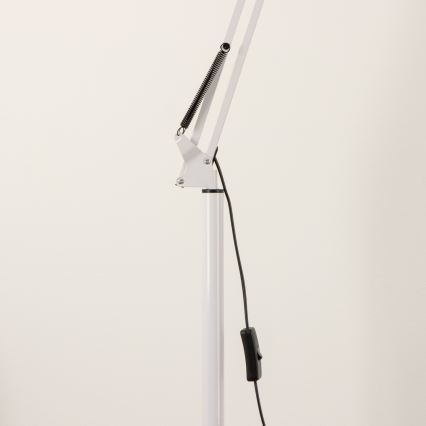 Brilagi - Candeeiro de pé flexível TASKER 1xE27/60W/230V 157 cm branco